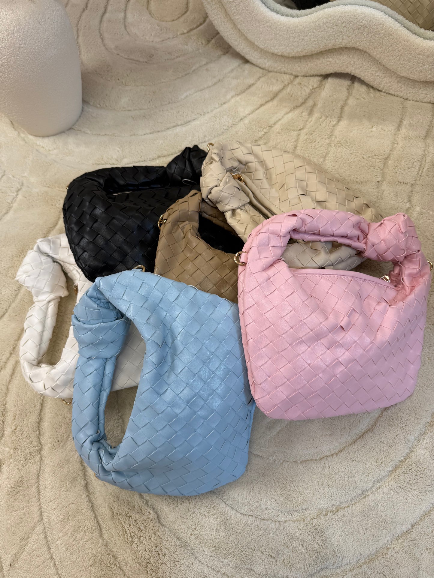 Borsa Intreccio Rosa