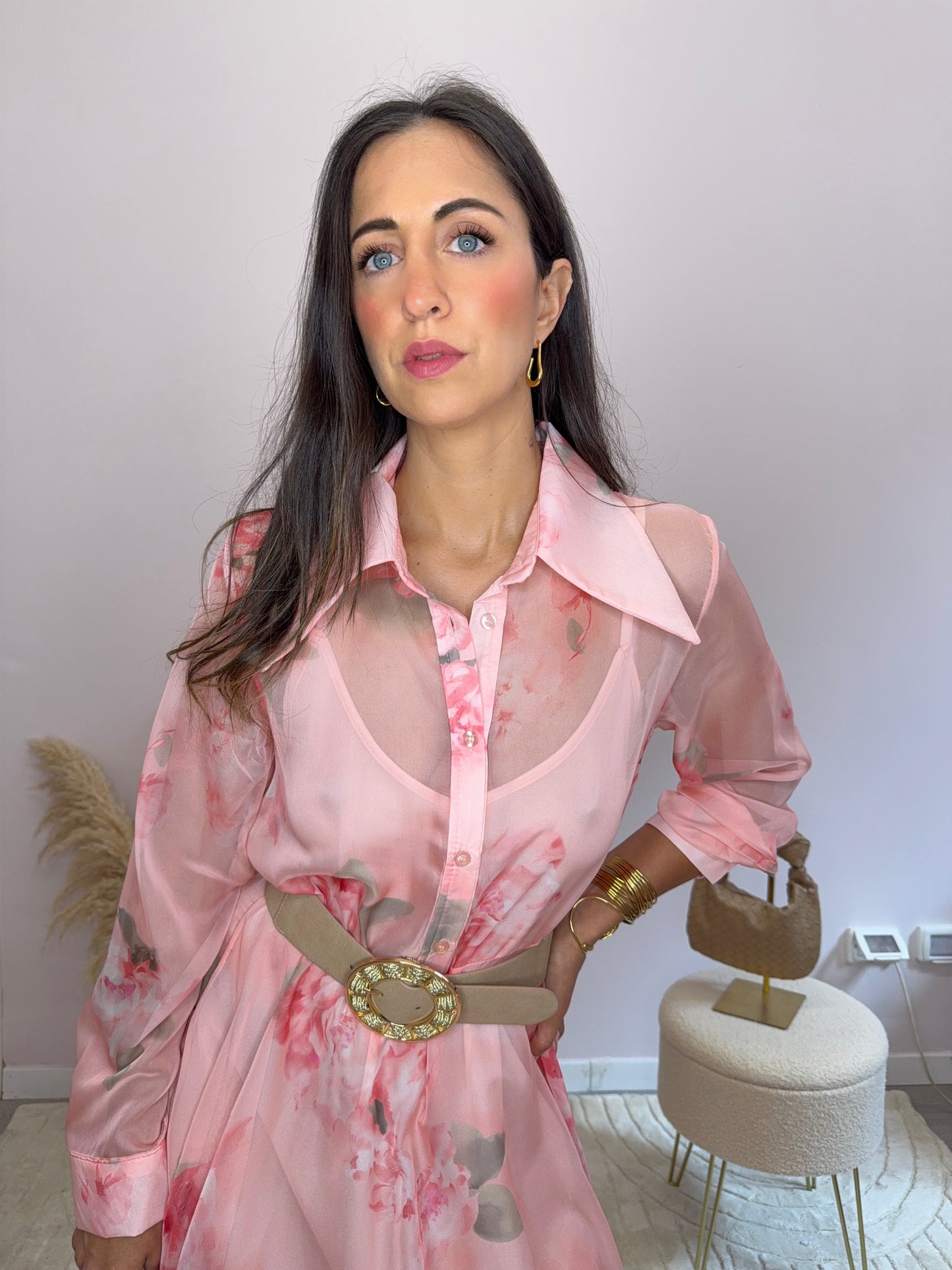 Abito romantico rosa