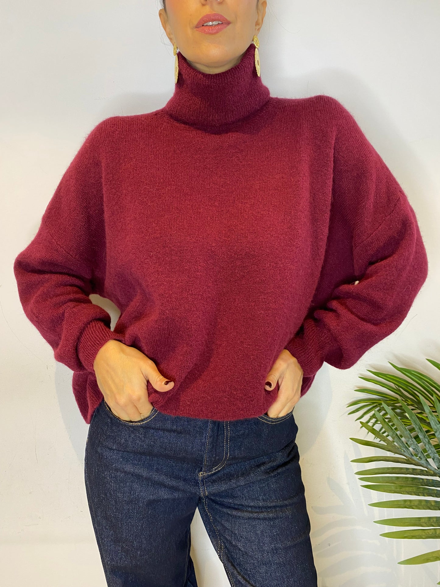 Maglione Comfy Bordeaux