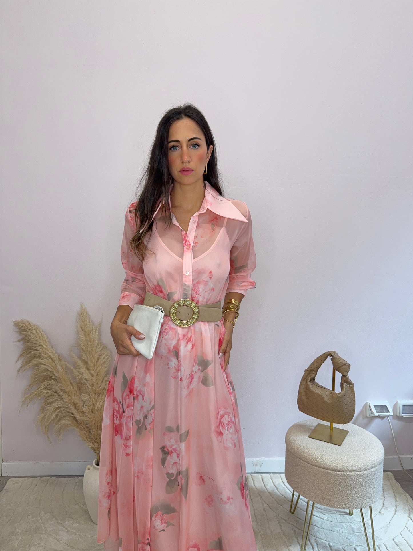 Abito romantico rosa